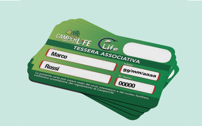 Tessera Camperlife 2020 Tessera Camperlife 2020
