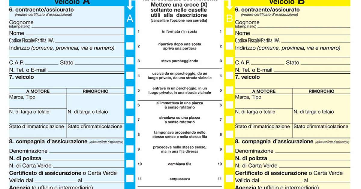 Perché è importante il modulo della constatazione amichevole | Camperlife